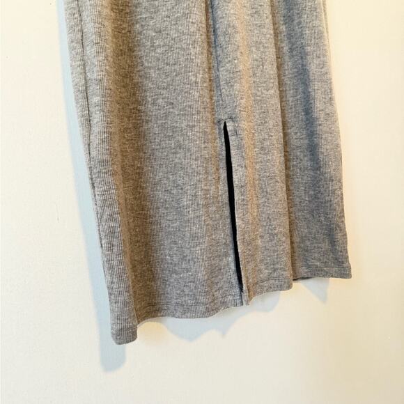 Quince Ribbed Midi Dress Medium Minimalist Bodycon - Picture 7 of 8